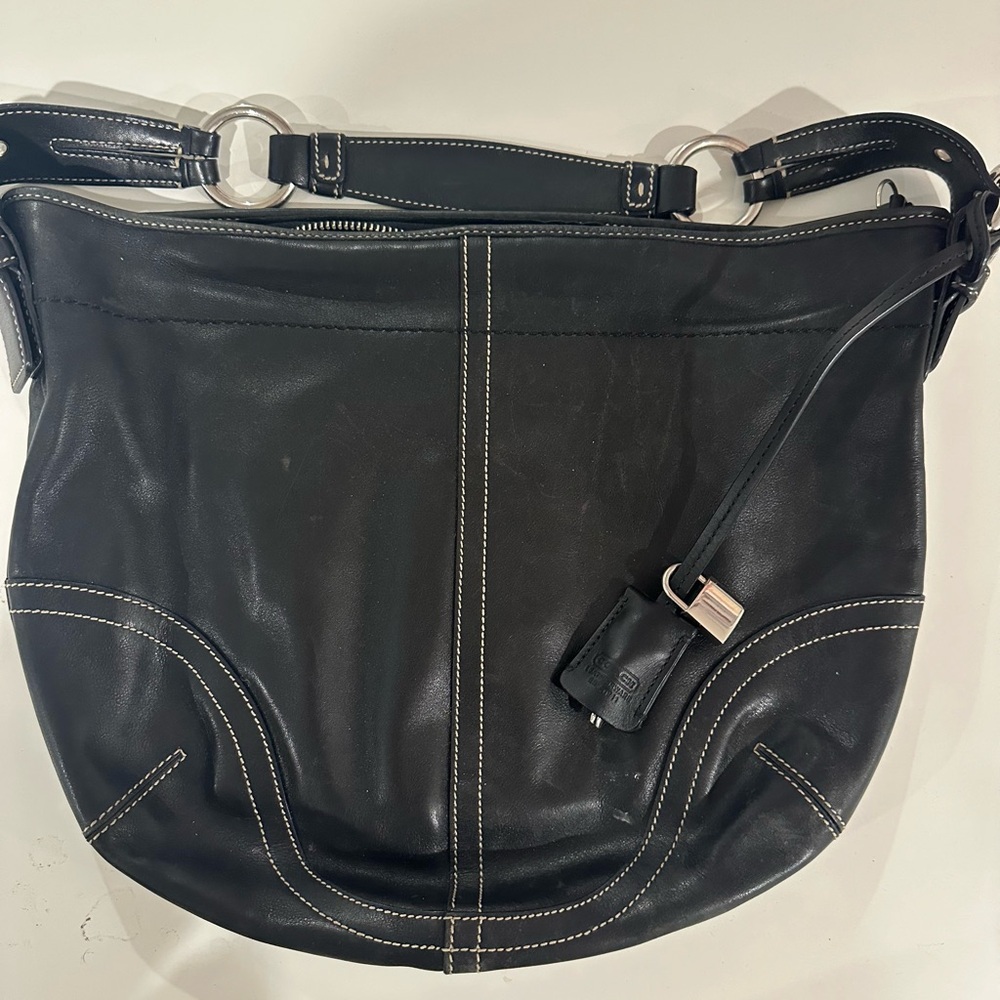 Black coach purse